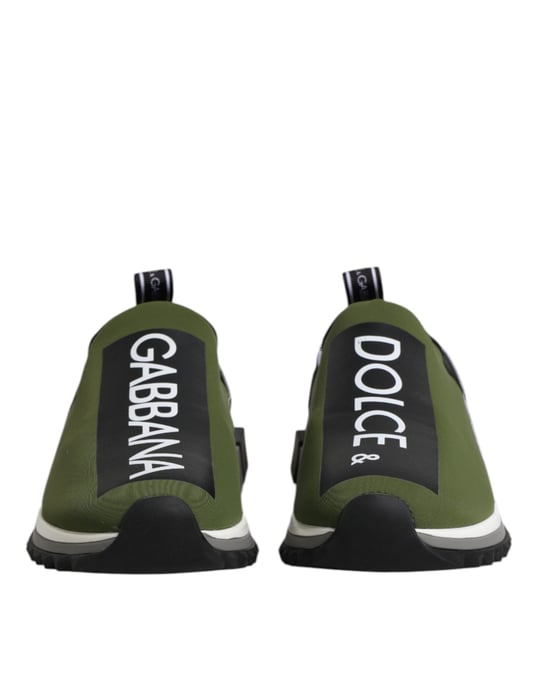 Zapatillas de Hombre Sorrento de Bajo Top con Logo Verde de Dolce & Gabbana - Image 2