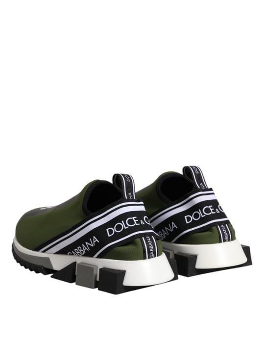 Zapatillas de Hombre Sorrento de Bajo Top con Logo Verde de Dolce & Gabbana - Image 5