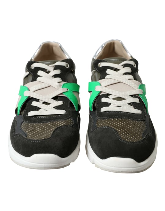 Zapatillas bajas de cuero y ante multicolor de Dolce & Gabbana - Image 2