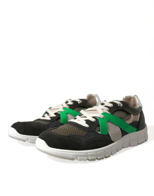 Zapatillas bajas de cuero y ante multicolor de Dolce & Gabbana - Image 3
