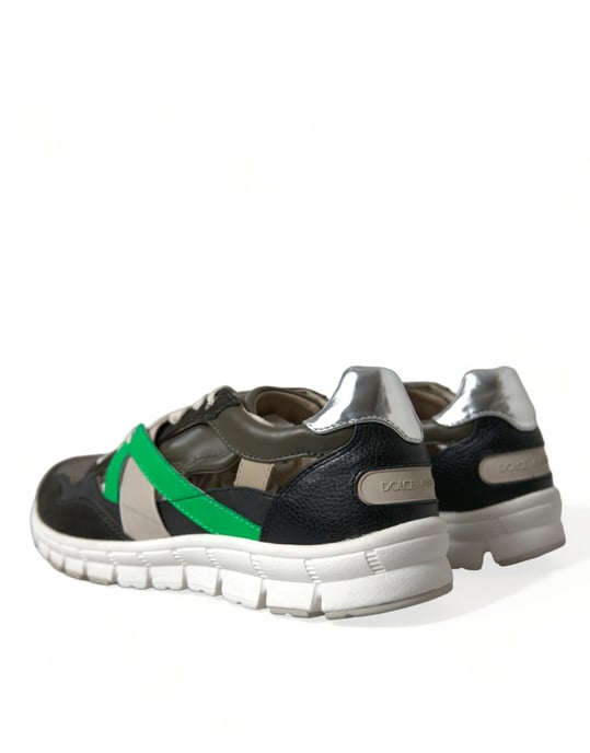 Zapatillas bajas de cuero y ante multicolor de Dolce & Gabbana - Image 4