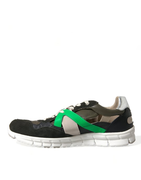 Zapatillas bajas de cuero y ante multicolor de Dolce & Gabbana - Image 5