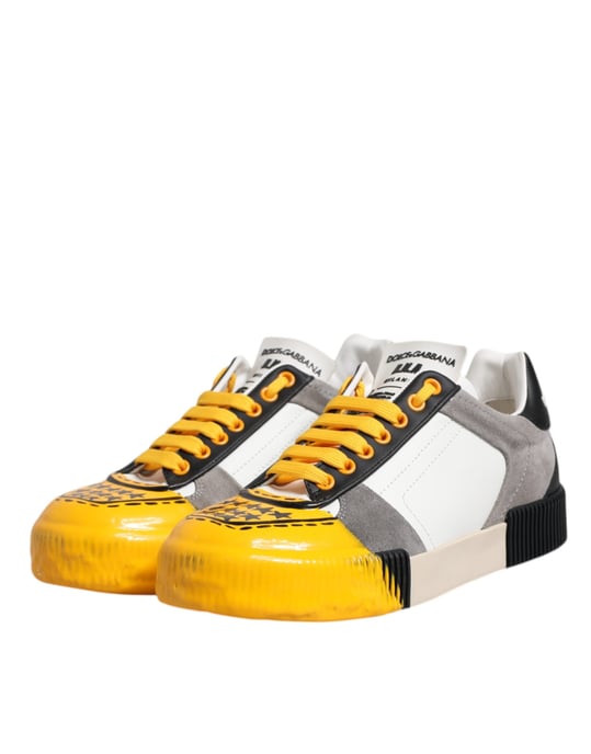 Zapatos Deportivos de Cuero Multicolor DNA Low Top de Dolce & Gabbana - Image 4