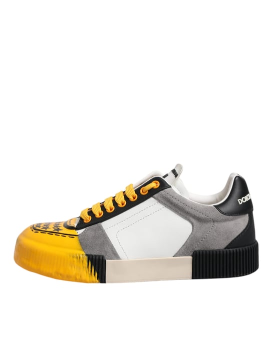 Zapatos Deportivos de Cuero Multicolor DNA Low Top de Dolce & Gabbana - Image 6