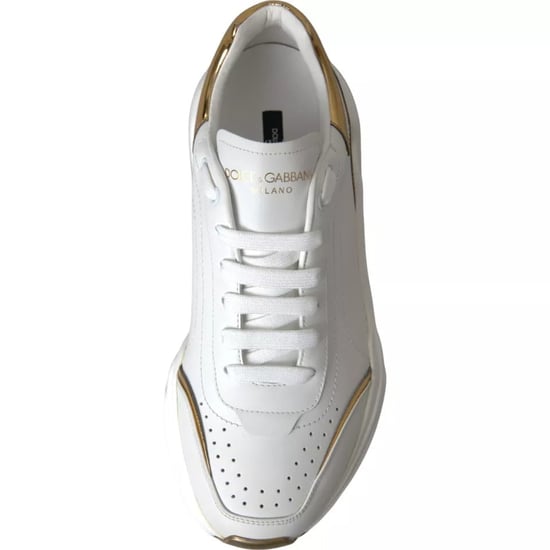 Zapatillas de cuero para hombre Dolce & Gabbana White Gold DAYMASTER - Image 4