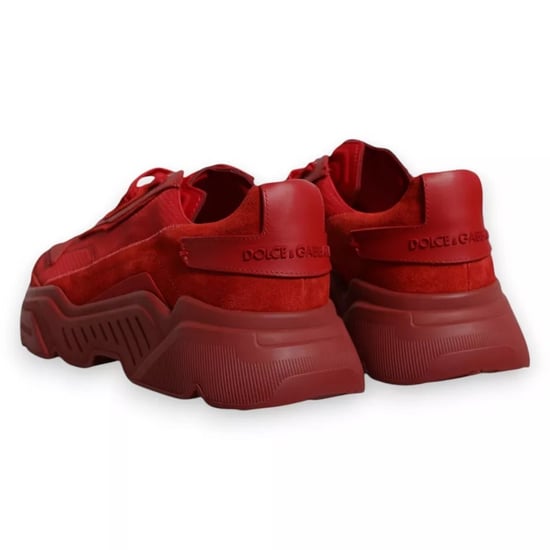 Zapatillas bajas Daymaster de cuero rojo de Dolce & Gabbana - Image 4