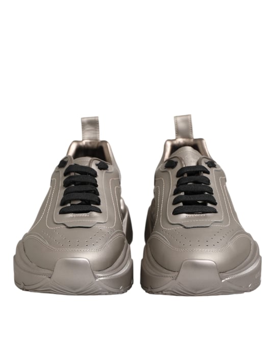 Zapatillas de cuero para hombres DAYMASTER Plata de Dolce & Gabbana - Image 2