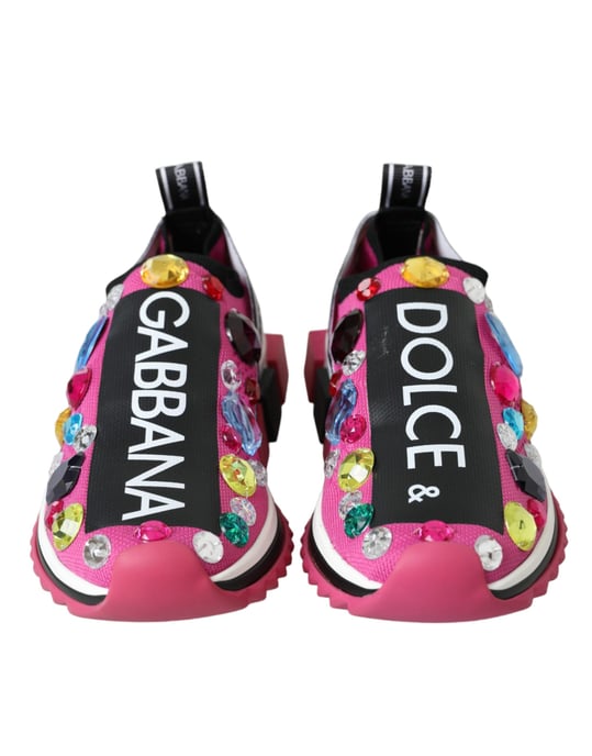 Zapatillas con cristales Pink Sorrento de Dolce & Gabbana - Image 2