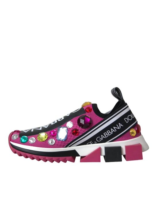 Zapatillas con cristales Pink Sorrento de Dolce & Gabbana - Image 5