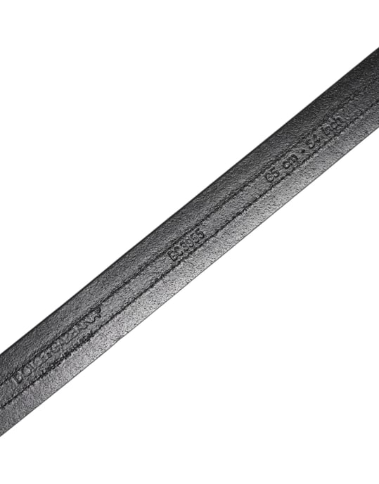 Cinturón de piel de ternera negra burdeos con hebilla de metal y logo de Dolce & Gabbana - Image 5