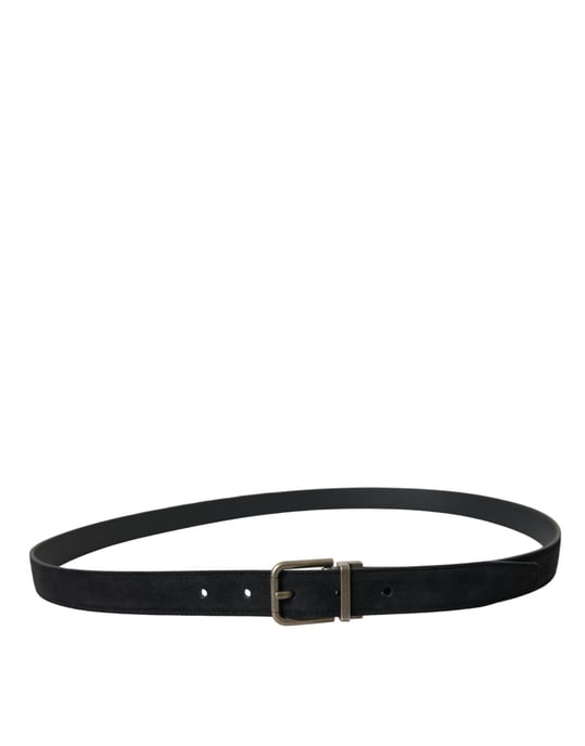 Cinturón de Cuero de Cabra Negro con Hebilla de Metal Antiguo de Dolce & Gabbana - Image 2