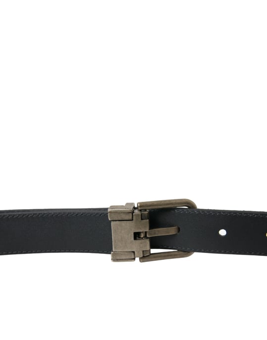 Cinturón de Cuero de Cabra Negro con Hebilla de Metal Antiguo de Dolce & Gabbana - Image 4
