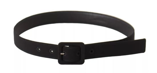 Cinturón de Hebilla con Logo de Cuero de Terciopelo Negro de Dolce & Gabbana - Image 4
