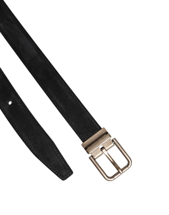 Cinturón Clásico de Cuero de Ternera Negro con Hebilla Metálica de Dolce & Gabbana - Image 6