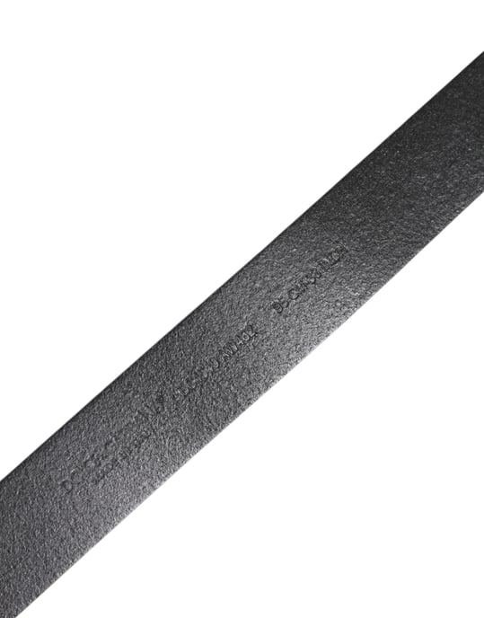 Cinturón de Cuero Clásico Negro con Hebilla de Metal Dolce & Gabbana - Image 5
