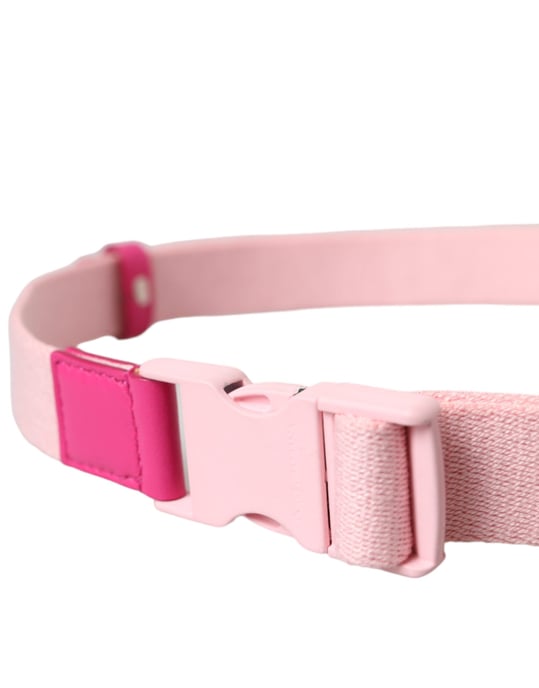 Cinturón de Mujer Dolce & Gabbana de Lona Rosa con Hebilla de Plástico Ajustable - Image 3