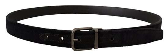 Cinturón de Metal con Hebilla de Logo en Tono Plateado Black Velvet de Dolce & Gabbana - Image 3