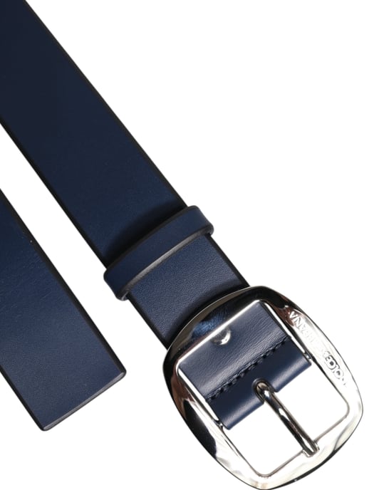 Cinturón Clásico de Cuero de Ternera Azul con Hebilla Metálica de Dolce & Gabbana - Image 6