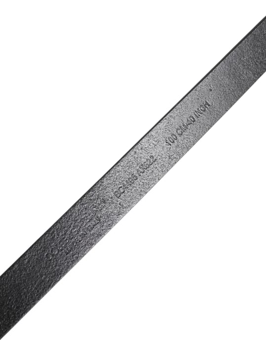 Cinturón Clásico Negro de Metal con Logo en Oro de Dolce & Gabbana - Image 5