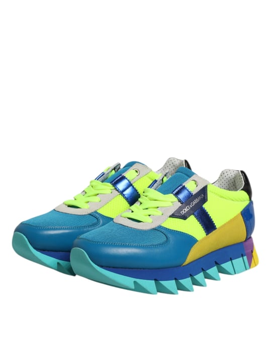 Zapatillas bajas para hombre de cuero multicolor Dolce & Gabbana - Image 4