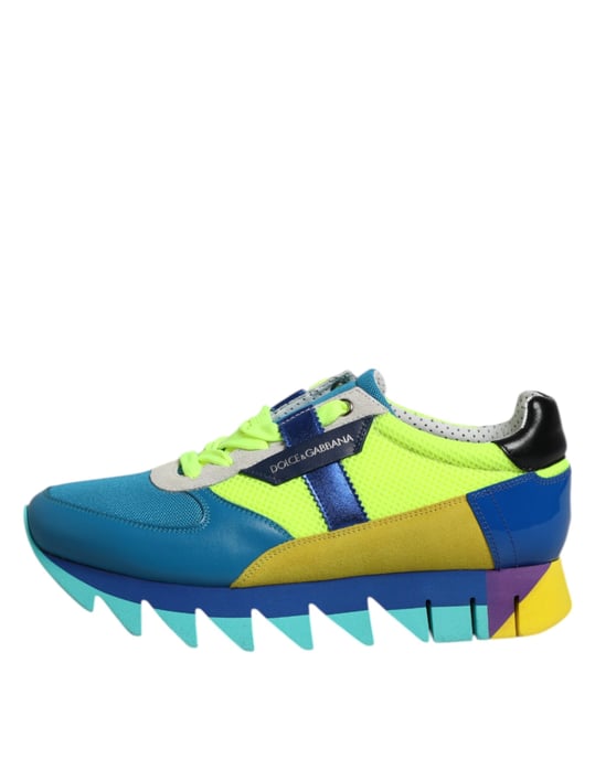 Zapatillas bajas para hombre de cuero multicolor Dolce & Gabbana - Image 6