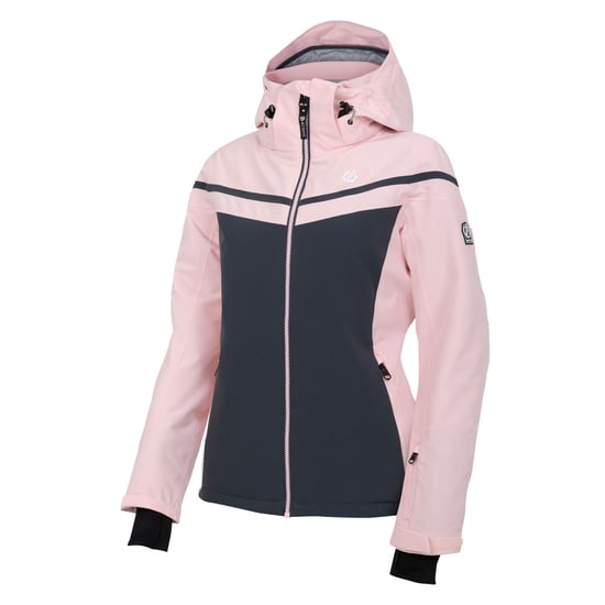 Dare 2B Womens/Ladies Flurry Ski Jacket (Crystal Rose/Ebony Grey) - Image 3