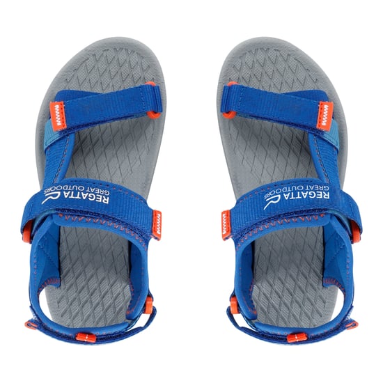 Regatta Childrens/Kids Blaze Sandals (Olympian Blue/Tango) - Image 4