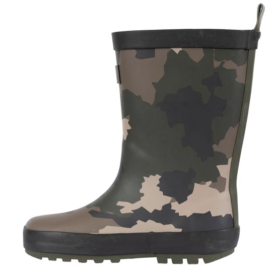 Trespass Childrens/Kids Puddle Wellington Boots (Green/Brown/Black Camo) - Image 3