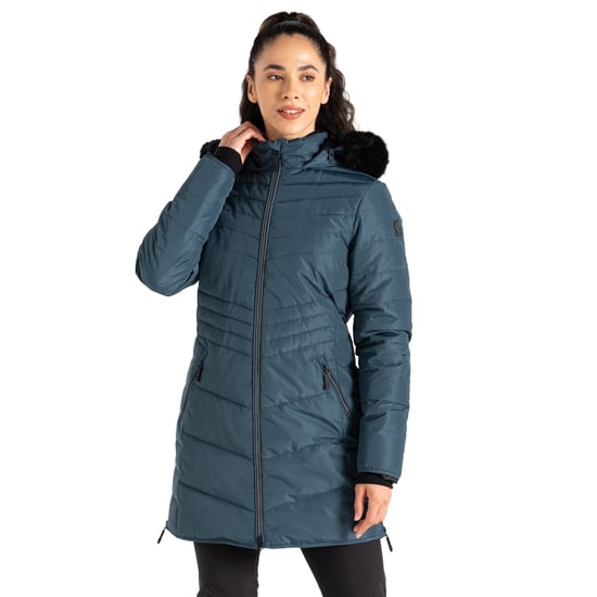 Dare 2B Womens/Ladies Striking IIII Mid Length Padded Jacket (Orion Grey) - Image 4