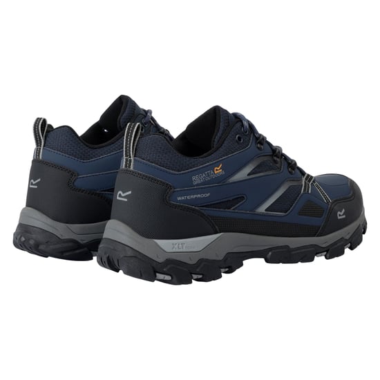 Regatta Mens Holcombe 3 Low Walking Boots (Navy/Dark Steel) - Image 2