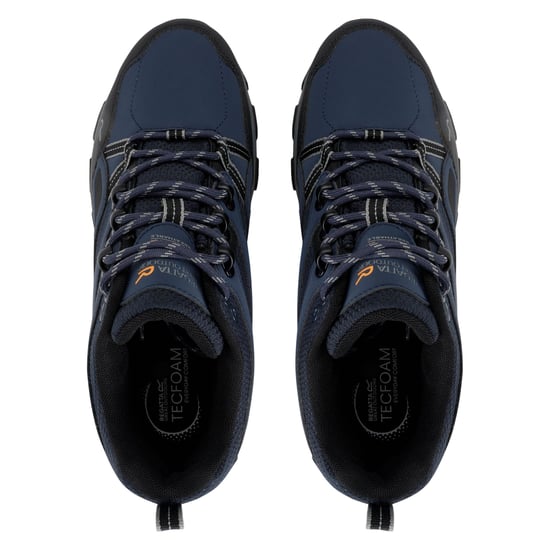 Regatta Mens Holcombe 3 Low Walking Boots (Navy/Dark Steel) - Image 5
