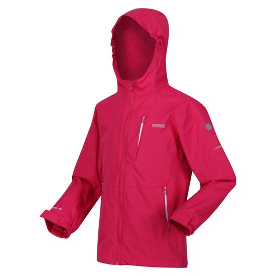 Regatta Childrens/Kids Calderdale II Waterproof Jacket (Pink Potion) - Image 3