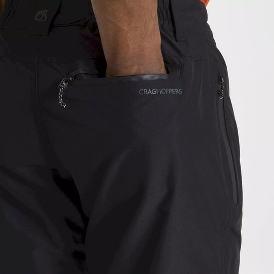 Craghoppers Mens Kiwi Pro II Waterproof Trousers (Black) - Image 2