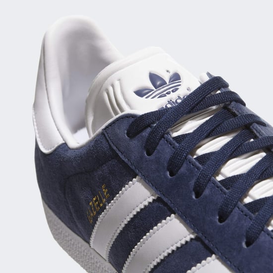 Adidas Gazelle Lace-Up Tapacinadores de cuero de gamuza azul BB5478 - Image 5