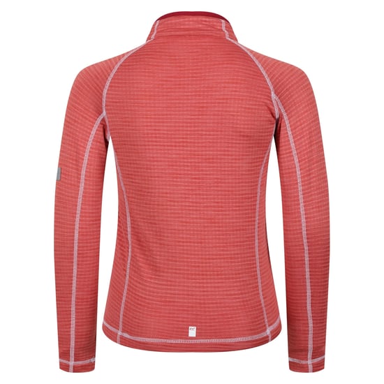 Regatta Childrens/Kids Berley Half Zip Long Sleeved Top (Mineral Red) - Image 2