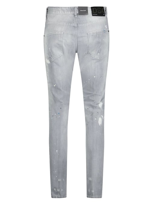 Vaqueros Dsquared2 Cool Guy Paint Splash Ripped Slim Fit Grises - Image 2