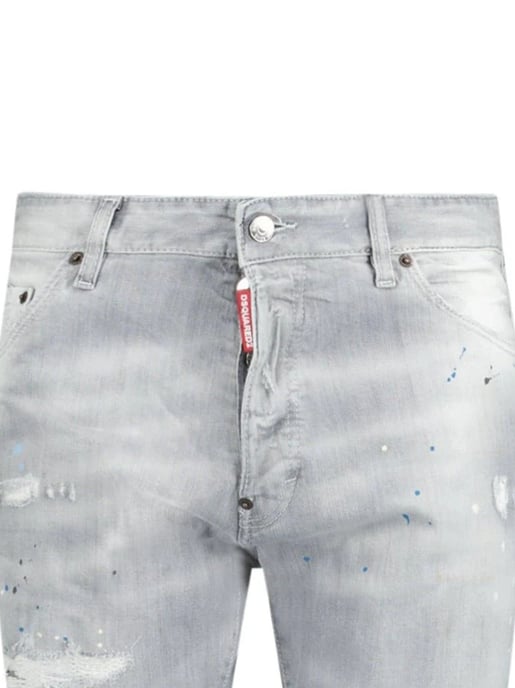 Vaqueros Dsquared2 Cool Guy Paint Splash Ripped Slim Fit Grises - Image 3