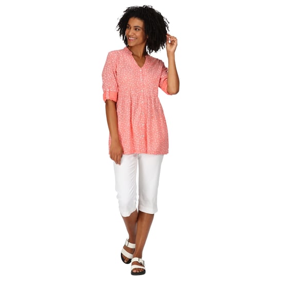 Regatta Womens/Ladies Nemora Birds Cotton Blouse (Shell Pink) - Image 5