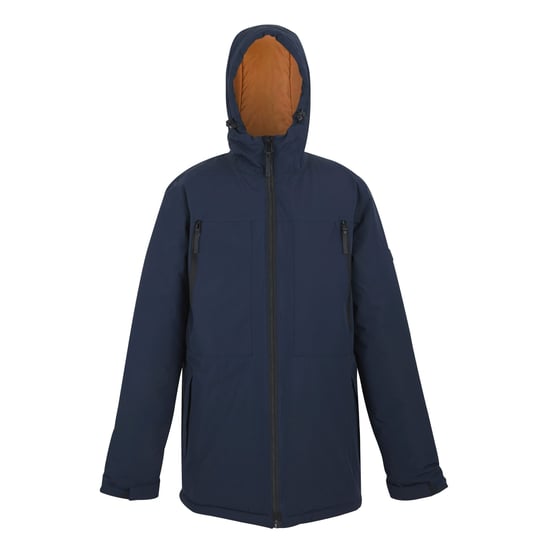 Regatta Mens Larrick II Waterproof Insulated Jacket (Navy/Fox) - Image 1