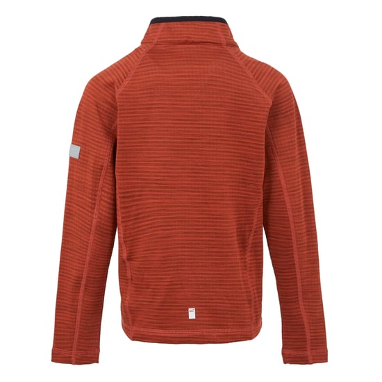 Regatta Childrens/Kids Berley Half Zip Long Sleeved Top (Red Ochre/Black) - Image 2