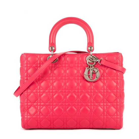 Christian Dior Lady Dior Large en Rosa Piel de becerro - Image 1