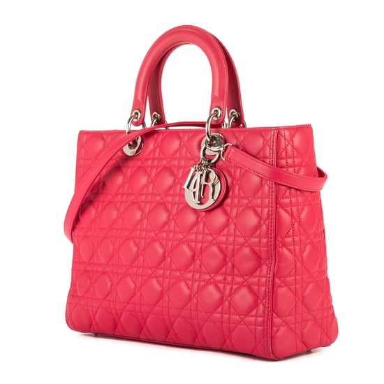 Christian Dior Lady Dior Large en Rosa Piel de becerro - Image 2
