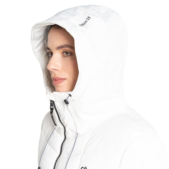 Dare 2B Womens/Ladies Blindside Ski Jacket (Blanc De Blanc) - Image 4
