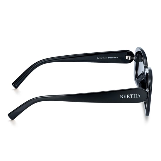 Gafas de sol polarizadas Bertha Cassie - Negro/Negro - Image 3
