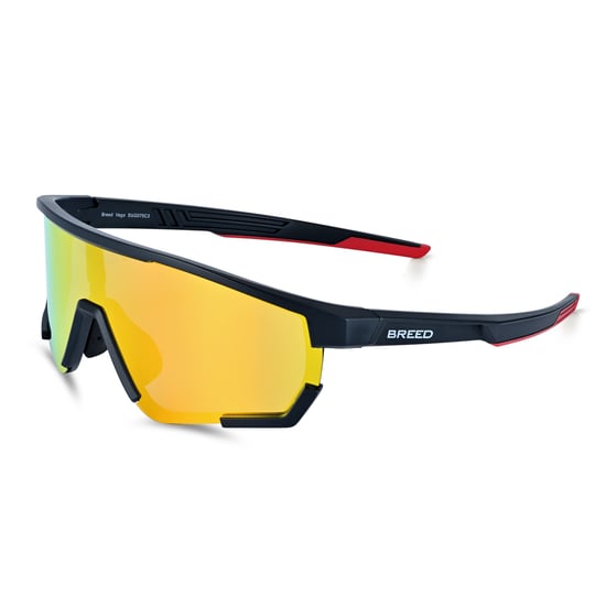 Gafas de sol polarizadas Breed Vega - Negro/Rojo - Image 1