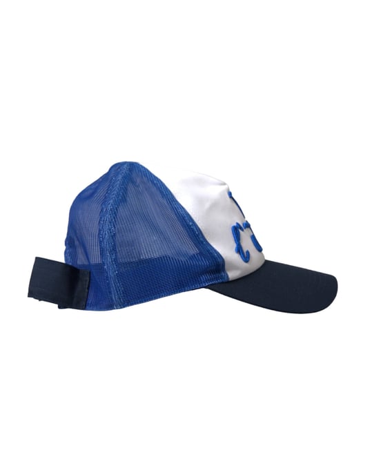 Gorra de béisbol de malla Dolce & Gabbana Italia en azul, blanco y negro - Image 3