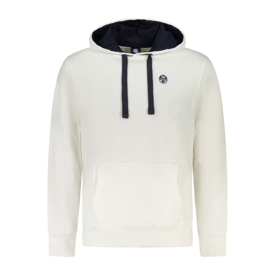 Sudadera con capucha blanca de algodón para hombre North Sails - Image 1