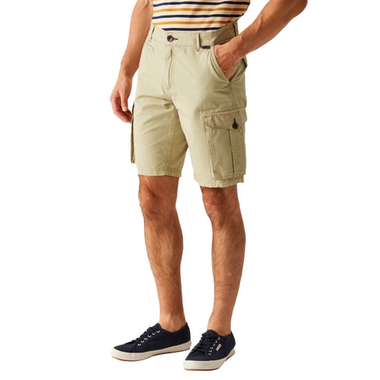 Regatta Mens Shorebay II Cargo Shorts (White Pepper) - Image 4