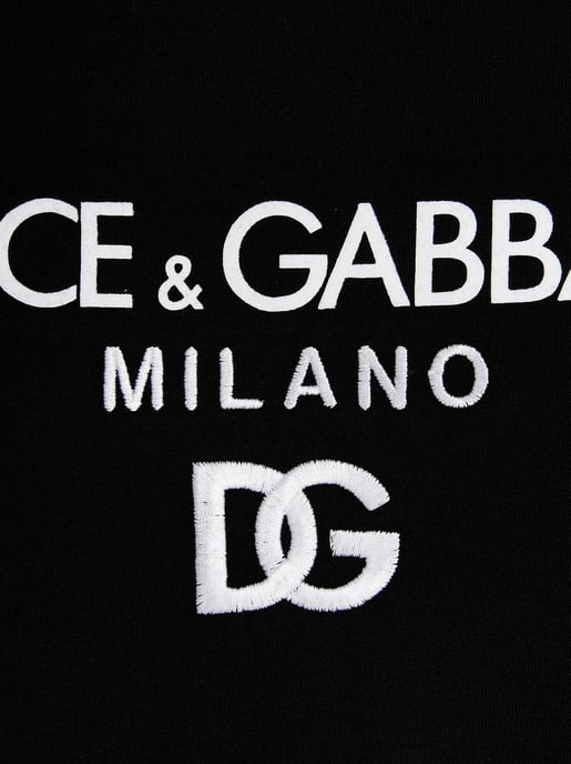 Dolce & Gabbana Camiseta negra con logo DG Milano bordado - Image 3