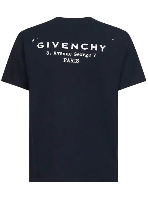 Camiseta estampada en azul marino - Image 1